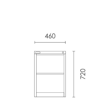 Clearance Allsteel 2 Drawer F/Cabinet Wh