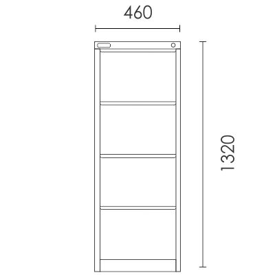 Bookcase Hutch 1800wx1080hx320d BC/ST