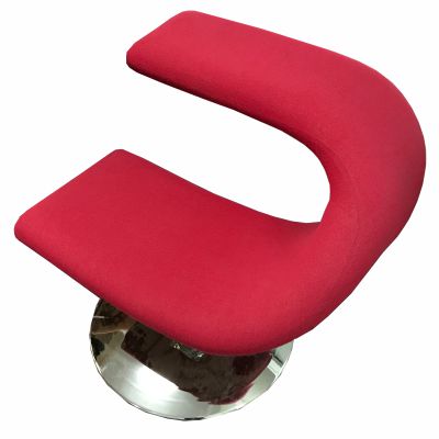 Laptop Chair Red Fabric