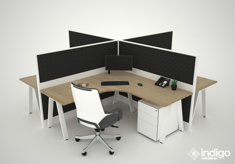 Open Desk 1800W X 900D X 720H Beech/Stor