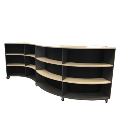 Custom Curved Bookcase