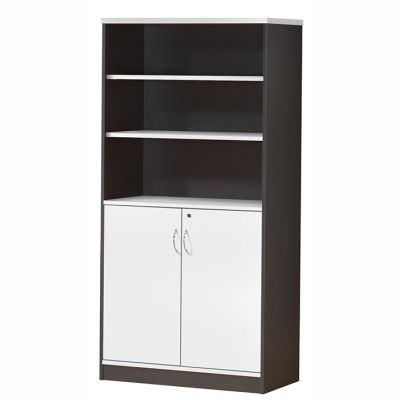 Equip 1/2 Door Wall Unit 1800H White/Stm