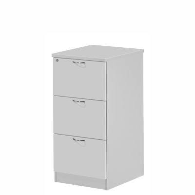 Equip 3 Drawer Filing Cabinet Grey