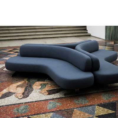 Tri Lounge 2 Charcoal Fabric