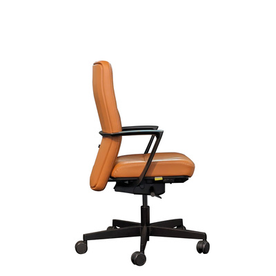 Sonoma MB Exec. Chair Blk Fr Tan Leather