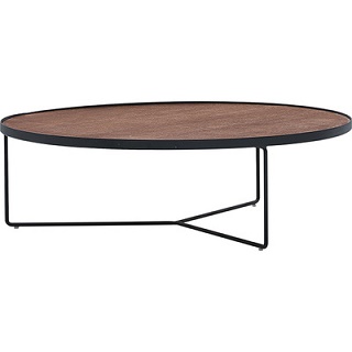 Industry Round Wood Top Table 500Dx480H