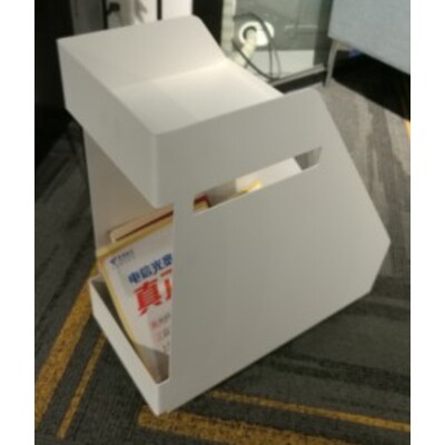 X Box Book/Magazine Rack Steel White