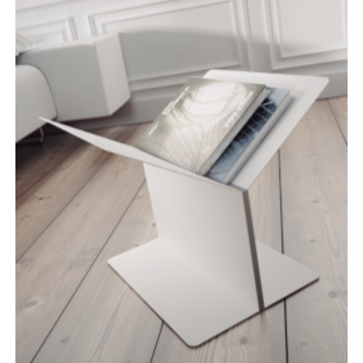 Rollz Two Tier Book/Magazine Stand White