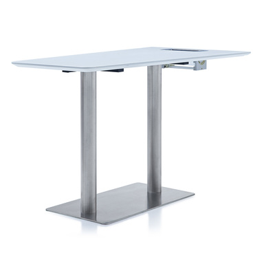 Booth Club Duo Table Stainless Steel