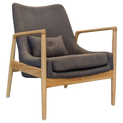 Scandi Wood Frame Lounge Chair