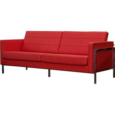 Amelie Small Ottoman Red