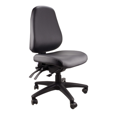 Endeavour Task Chair High Back Black PU