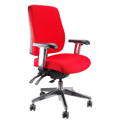 Ergoform Task Chair Medium Back Red Blk
