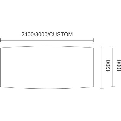 Proton Boardroom Table 2400×1200