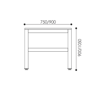 Element H/Duty Bar Height Table 1800×900