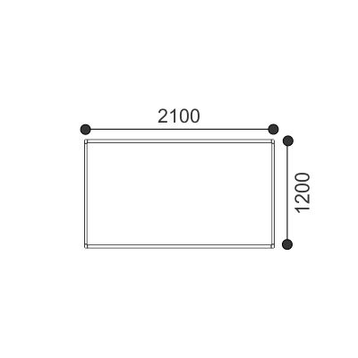 Glass Whiteboard 1200 X 1200