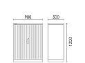 Bookcase Hutch 1800wx1080hx320d BC/ST
