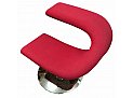 Como Chair Steel 4 Fin Leg Red