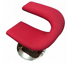 Laptop Chair Red Fabric