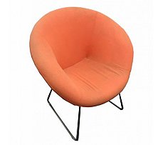 Palm Chair Orange Fabric