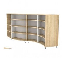 Custom Curved Bookcase