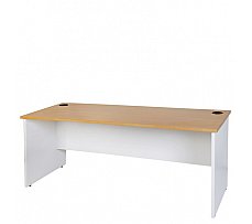 Oak/White Slab End Desks