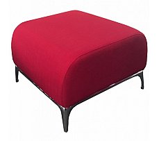 Amelie Small Ottoman Red