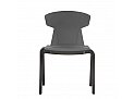 Capri Lounge Chair Chrome Frame Black