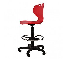Mata Gaslift Drafting Chair Red