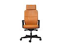 Sonoma High Back Chair Tan Leather/BLK