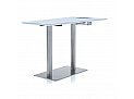 Booth Club Duo Table Stainless Steel