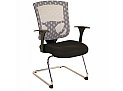 Syntech Mesh Visitors Chair Silver