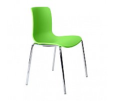Acti Visitor Chair Chrome 4 Leg Green