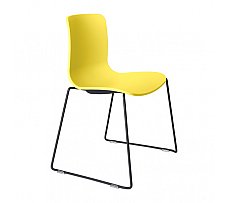 Acti Visitor Chair Black Sled Yellow