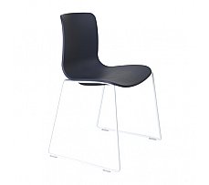 Acti Visitor Chair Chrome Sled Charcoal