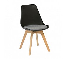 Pisces Chair Black Shell Grey Seat