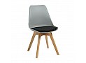 Pisces Chair Black Shell Grey Seat