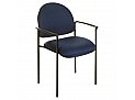 Stacker Visitor Chair Navy with Arms