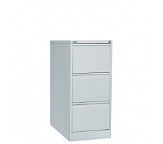 GO 3 Drawer Filing Cabinet Grey