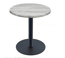 Round Cafe/Outdoor Table with Disc Base