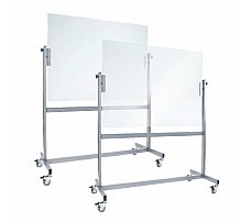 Mobile Clear Glass Whiteboard 1200 x 900