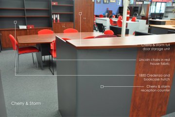 Reception Counter & Storage Units