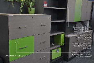 Storage with Feature Panels