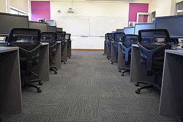 Marden Senior College, Origin Mid Mesh task chairs with custom computer pods