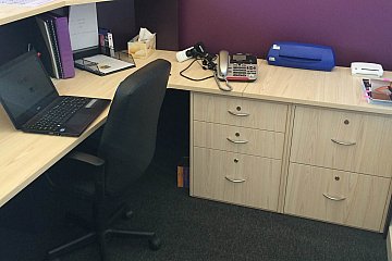 ZPD, Custom Reception Counter in Milkwood/Purely Purple