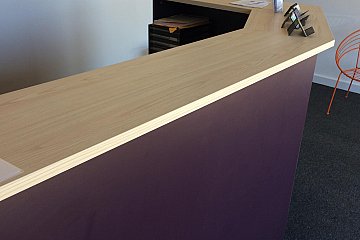 ZPD, Custom Reception Counter in Milkwood/Purely Purple