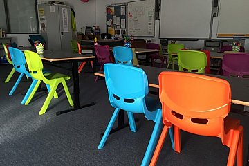 Crossways Lutheran, Ergostack chairs & Studiwell height adjustable tables