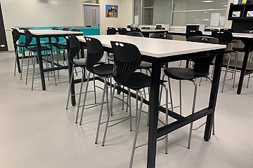 Grant High School, Mata stools with Element science and artroom tables