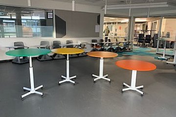 Victor Harbour High, Rover2 mobile chair & tablet with custom Airo height adjustable tables