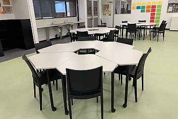 Hallet Cove R-12, Diamond Pod tables with Specta chairs
